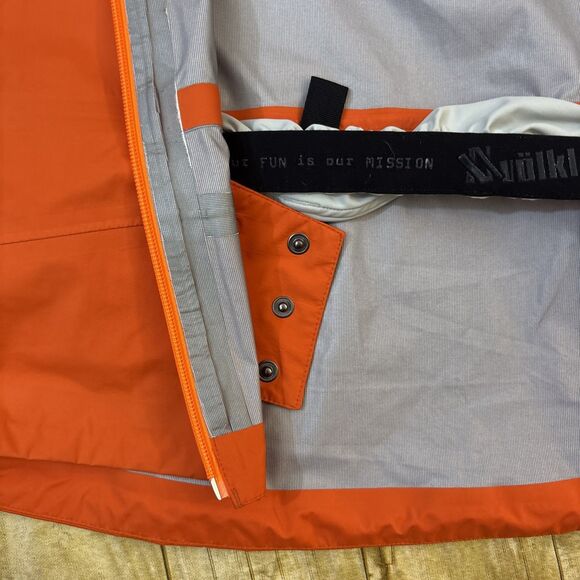 Volkl Ski Jacket Volkl Rain Jacket Hoodie Medium - Picture 10 of 16